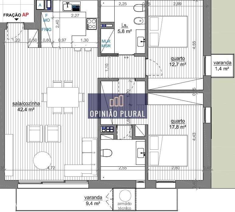 Apartamento T2 Premium com Varanda e Garagem  Avintes-17