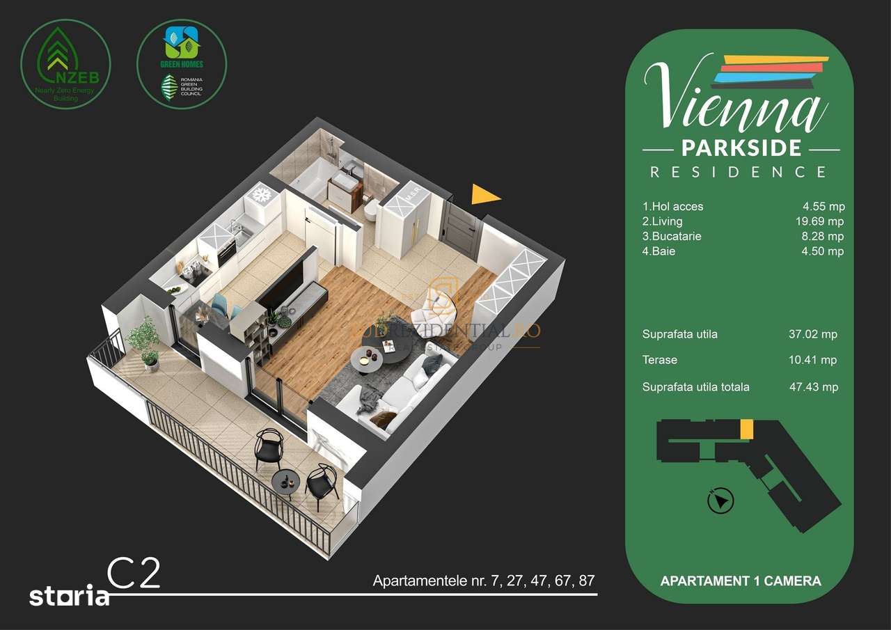 Locuinta moderna in ansamblu rezidential premium - Berceni, Sector 4 - Imagine principală: 4/20