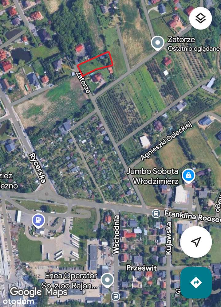 DZIAŁKA BUDOWLANA ATRAKCYJNE POŁOŻENIE OKOLICE RYCERSKIEJ I ROOSEVELTA - Pełny obrazek: 4/4