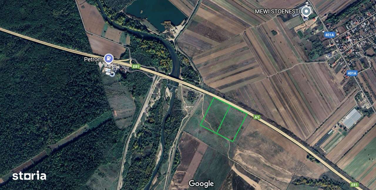 Teren cu deschidere de 97.66ml la Autostrada A1 | 14.103mp - Imagine principală: 3/7