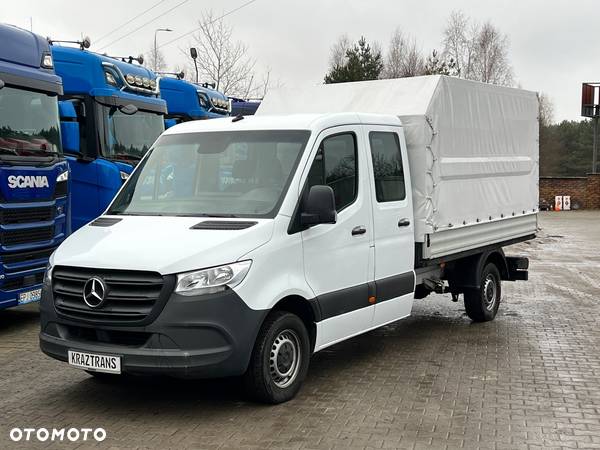 Mercedes-Benz Sprinter 315 CDI MAX burtowy skrzynia Doka brygadiera 6-cio miejscowy z Niemiec 3,4m paka 2021 - 11