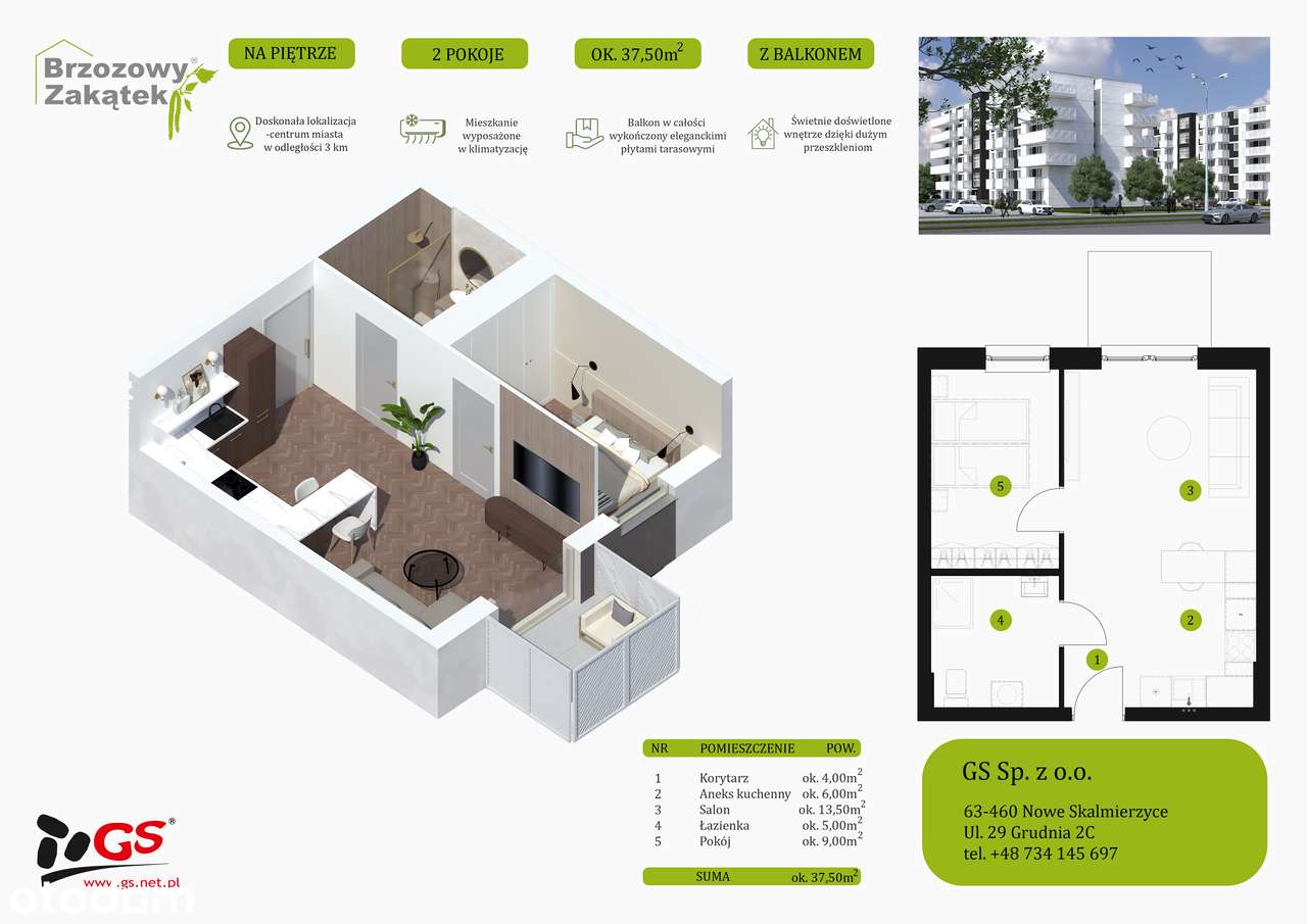 Przytulne mieszkanie nr 50, ul. Majorka - Pełny obrazek: 3/6