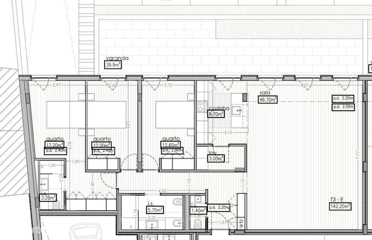 Apartamento T3 de Excelência em Matosinhos, terraço de 40 m² e lugar d-26