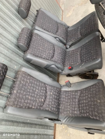MERCEDES ml 163 fotel fotele kanapa czarna pół skora manualne siedzisko zagłówek - 4