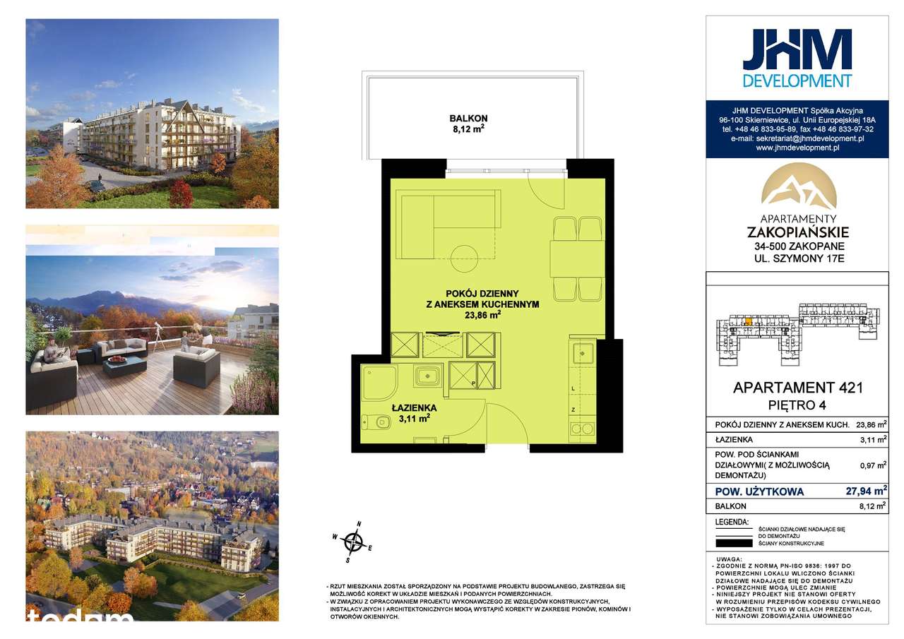 "Apartamenty Zakopiańskie" 421 - Pełny obrazek: 2/7