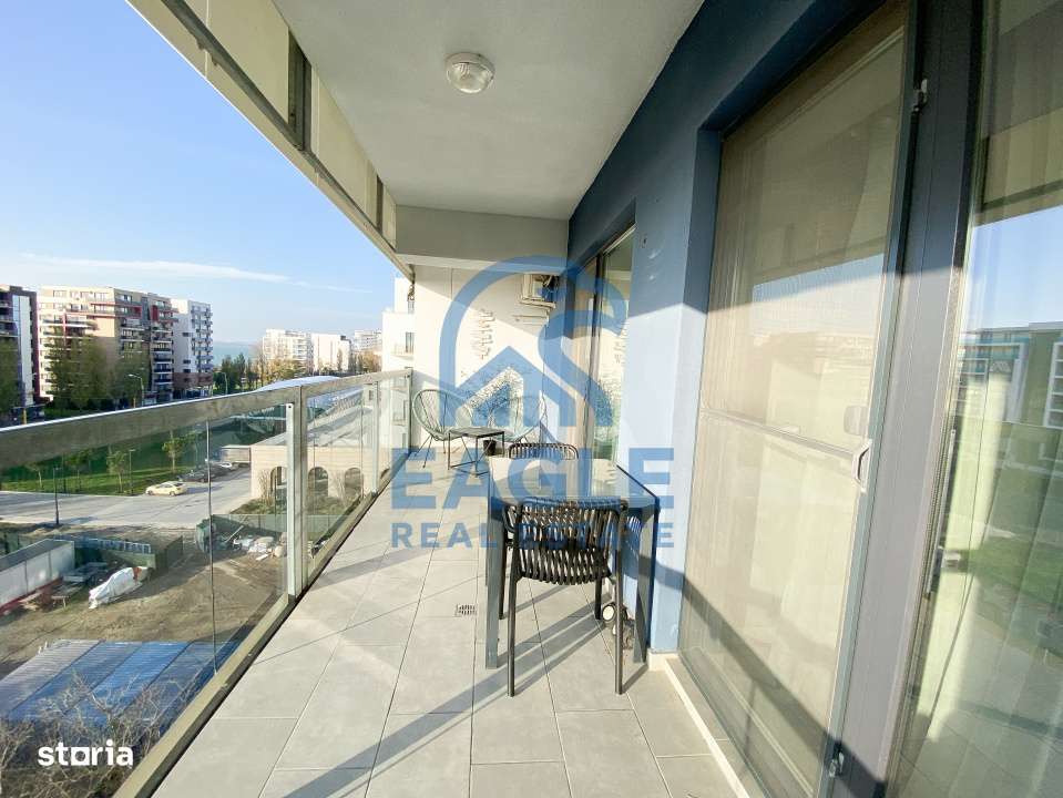 Mamaia Central - 2 Camere modern, balcon si vedere la Lac-17