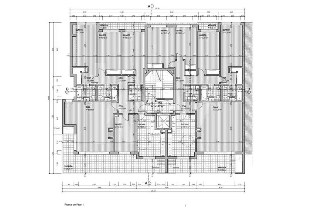 Apartamento T4 em construção, com 1 lugar de garagem e varandas. Acaba - Grande imagem: 2/6