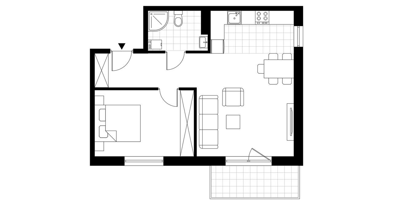 Osiedle Premium X​I​I | mieszkanie 2-pok. | 40 - Pełny obrazek: 3/8