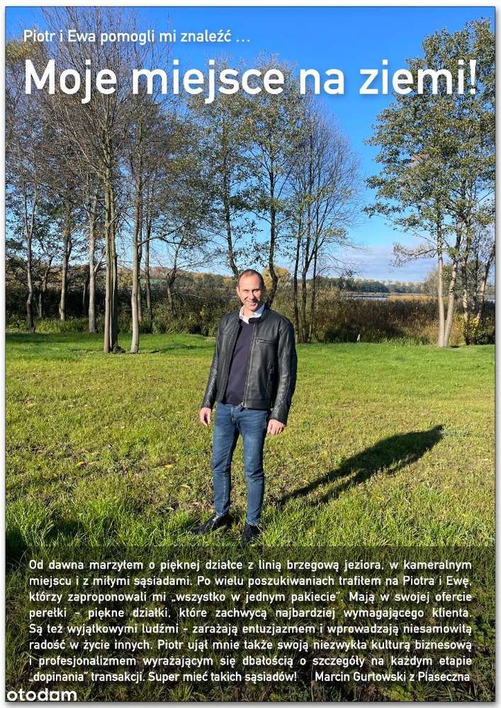 PIĘKNA DZIAŁKA nad jeziorem (las, staw, media, mpzp)-13