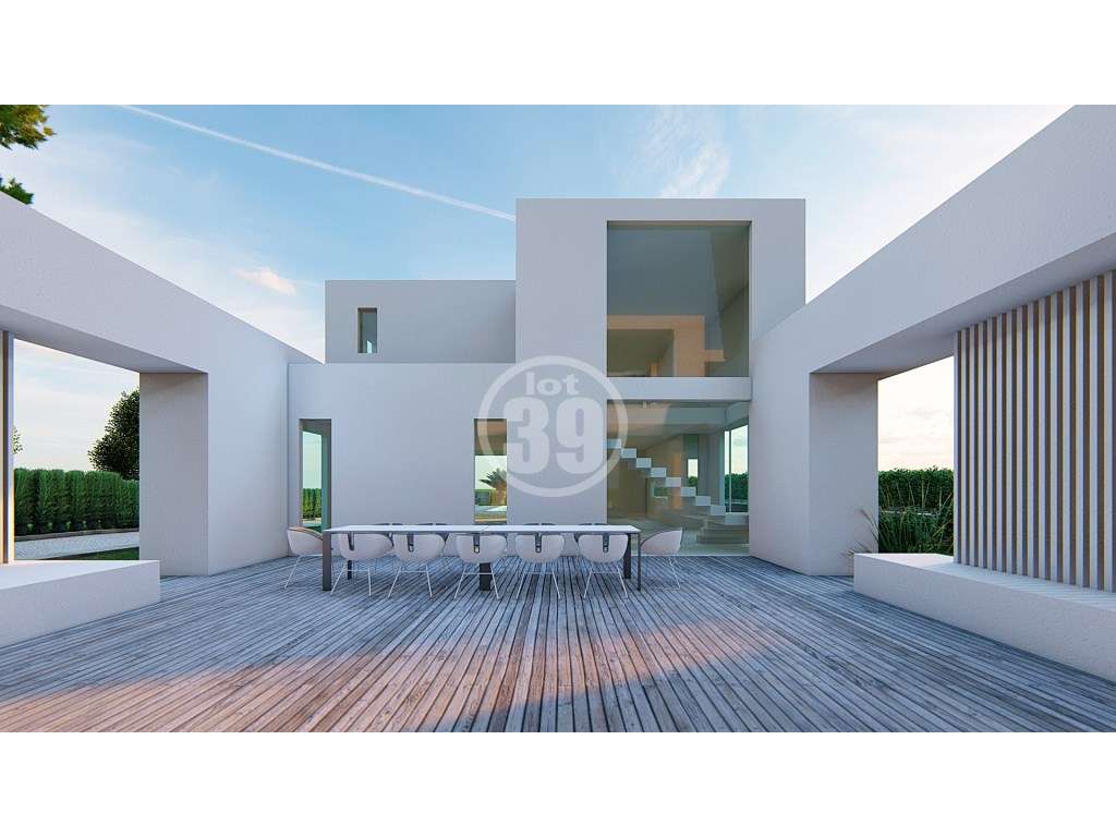 Terreno com Projeto Aprovado para 2 Moradias com Piscina | Açoteias...-6