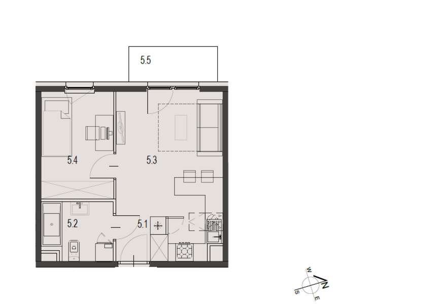 Ustawne 2 pokoje | Ostatnie takie w inwestycji | Balkon | Klucze 2025-7