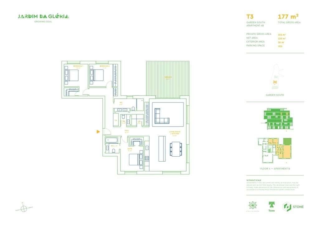 Apartamento T3 com piscina, Lisboa-34