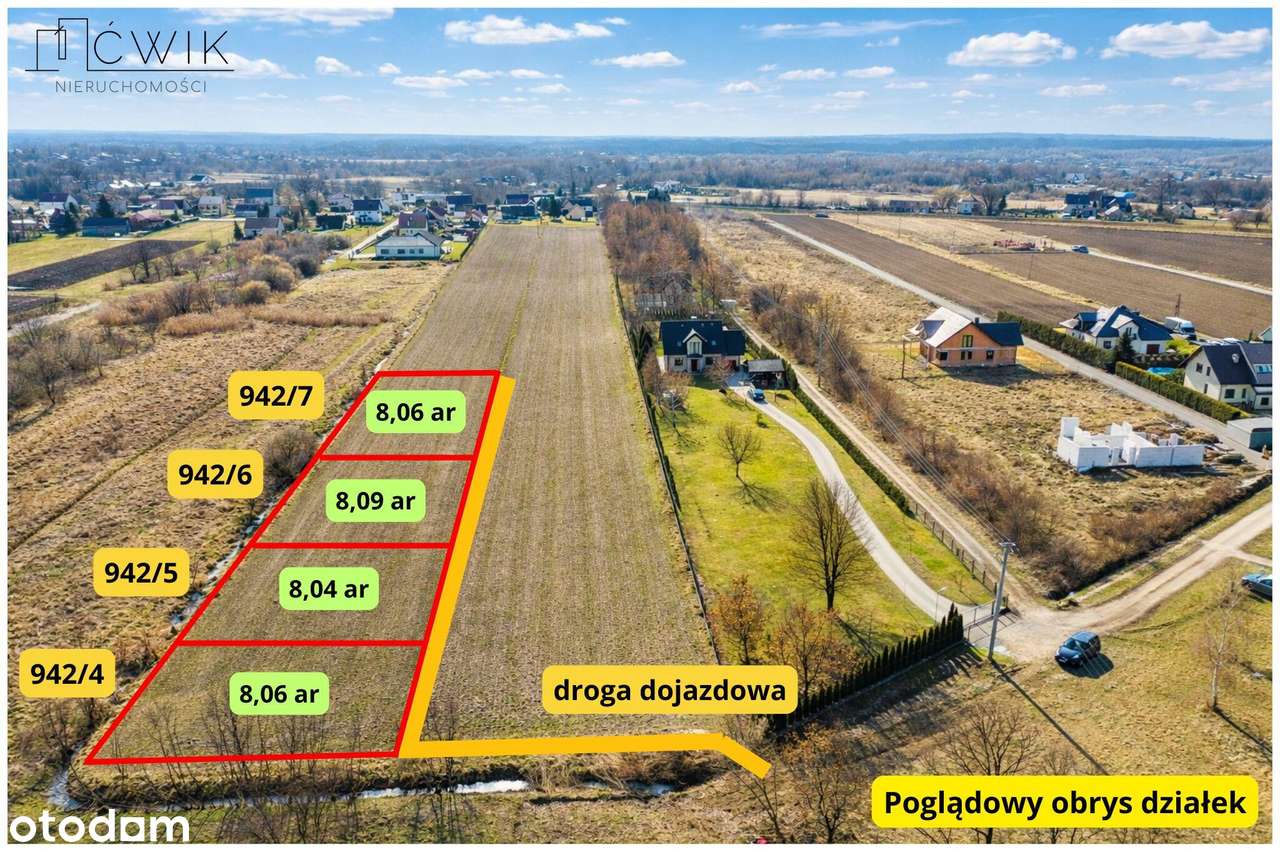 Ustawne działki w Krzeczowie - 2,5 km od Bochni-2