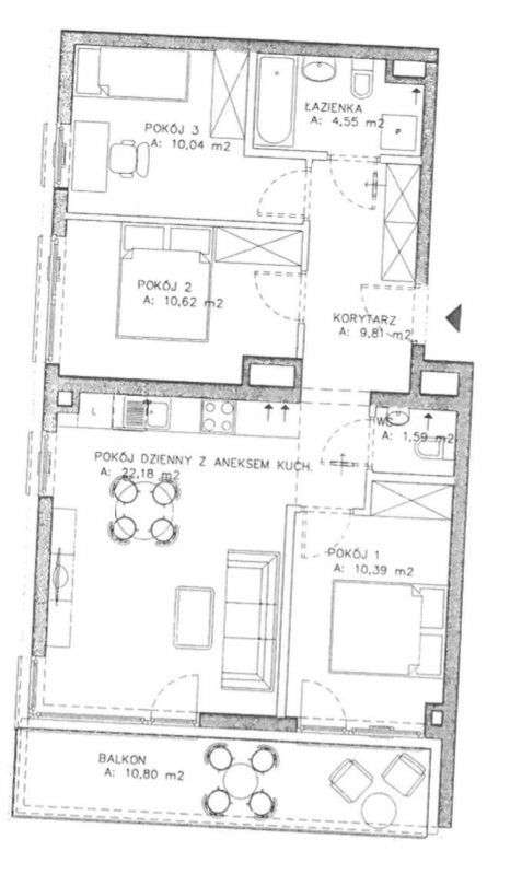 4 pokojowe mieszkanie przy jeziorze Maltańskim-19