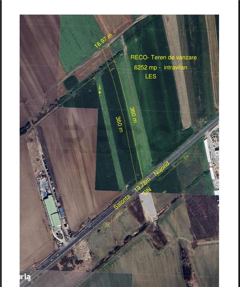 RECO Teren intravilan comercial 6252 mp in Les-com.Nojorid - Imagine principală: 1/1