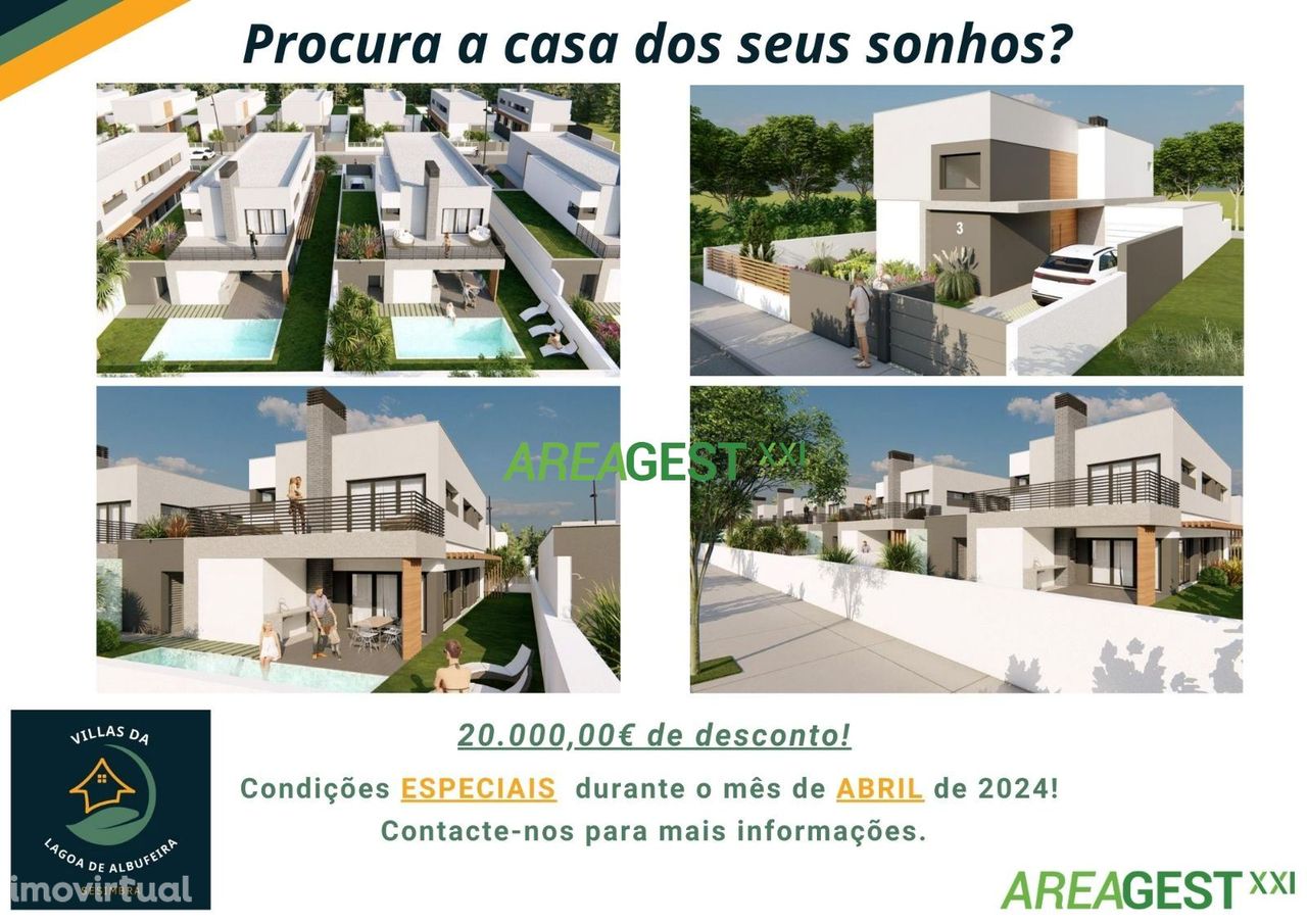 VILLAS DA LAGOA DE ALBUFEIRA - Lote de terreno com projeto aprovado...