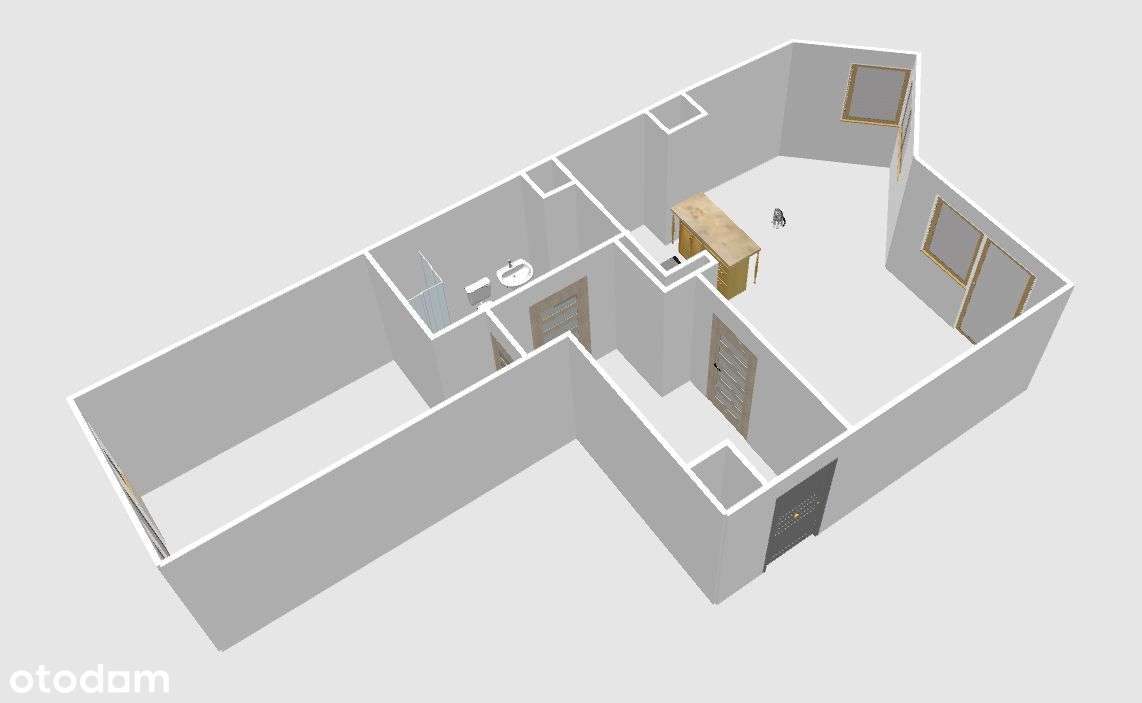 Przestronne 2-pokoje, 40- metrowy taras, balkon, g-12