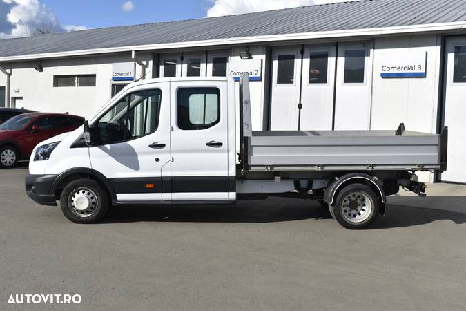 Ford Transit 350 L3 Cabina Dubla-Bena Basculabila-Roti Duble Spate - 9