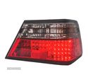 FAROLINS TRASEIROS LED PARA MERCEDES E W124 85-95 VERMELHO PRETO - 2