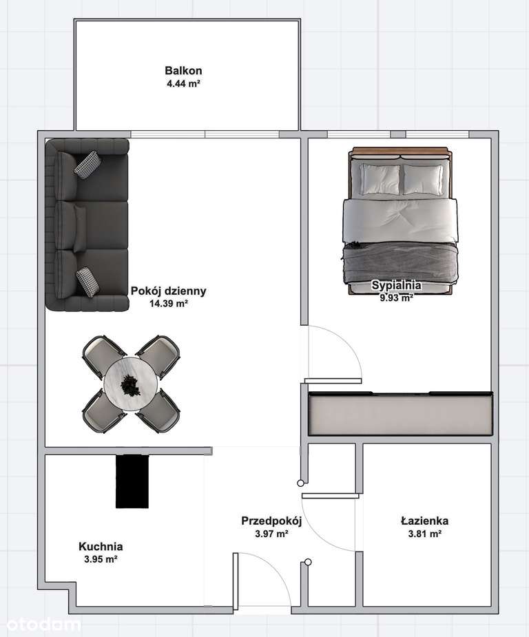 Gliwice, Kozielska, 2-pokojowe, garaż - Pełny obrazek: 4/11