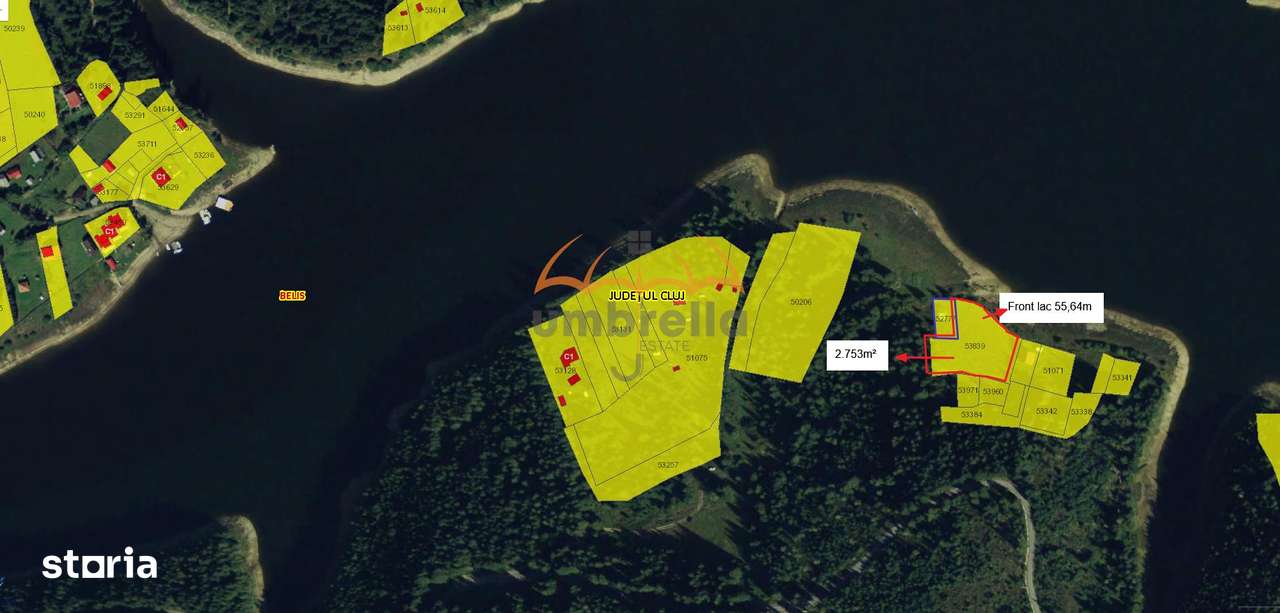 Teren de vanzare 2.753m²52€ m² lac Belis, la Giurcuta. Extravilan - Imagine principală: 4/5