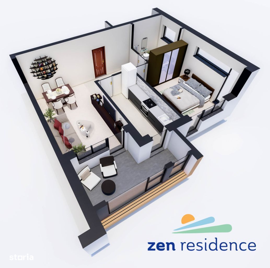 Zen Residence Apartament cu 2 CAMERE