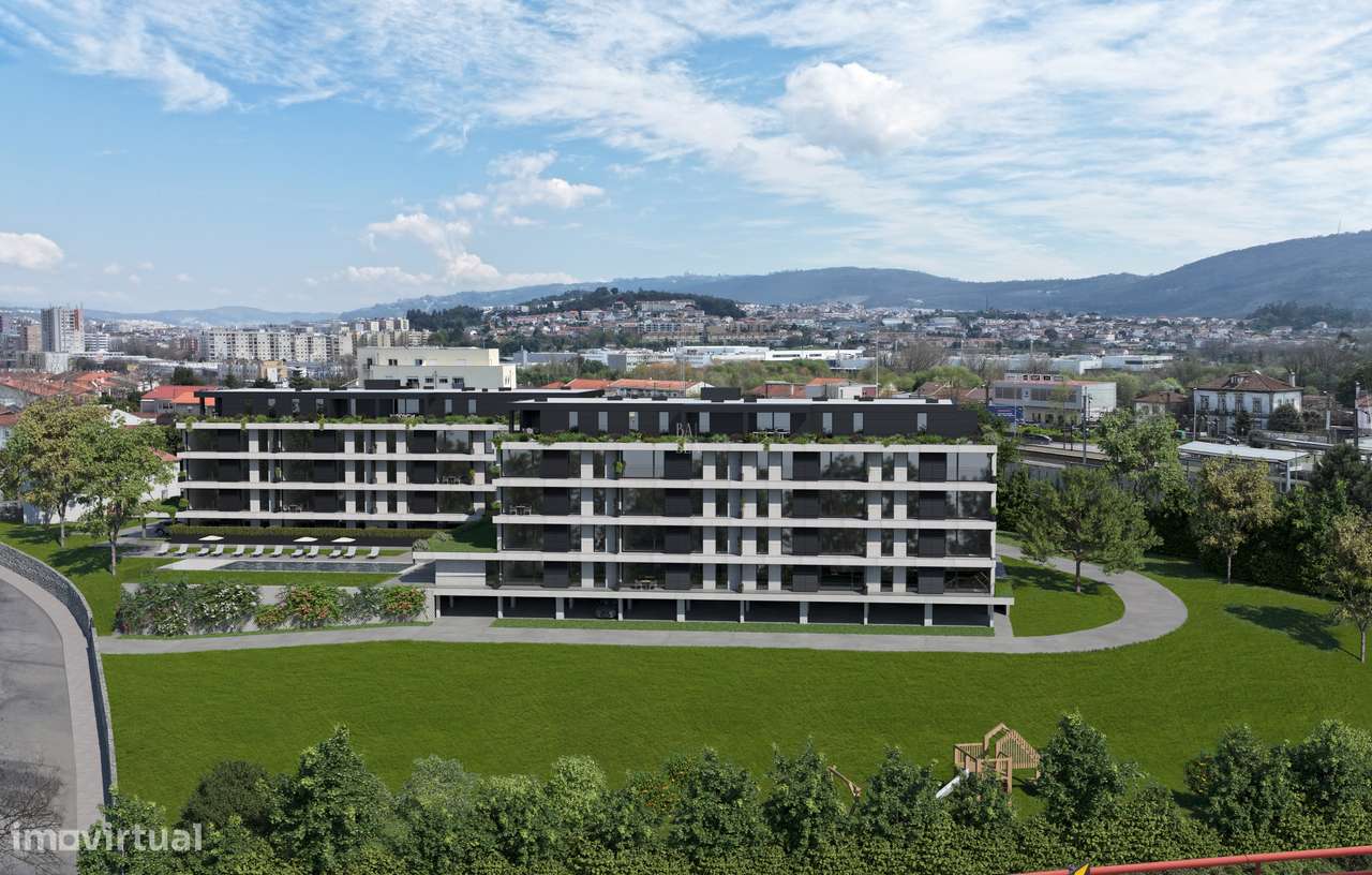 Apartamento T1 em condomínio com piscina em Ferreiros Braga.-16