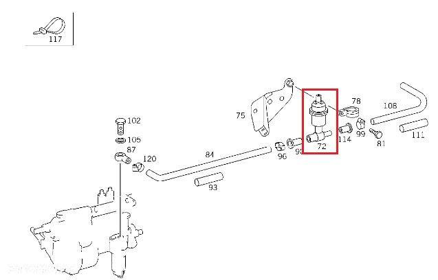 MERCEDES Dostawczy kaczka filtr paliwa ORYGINAL - 2