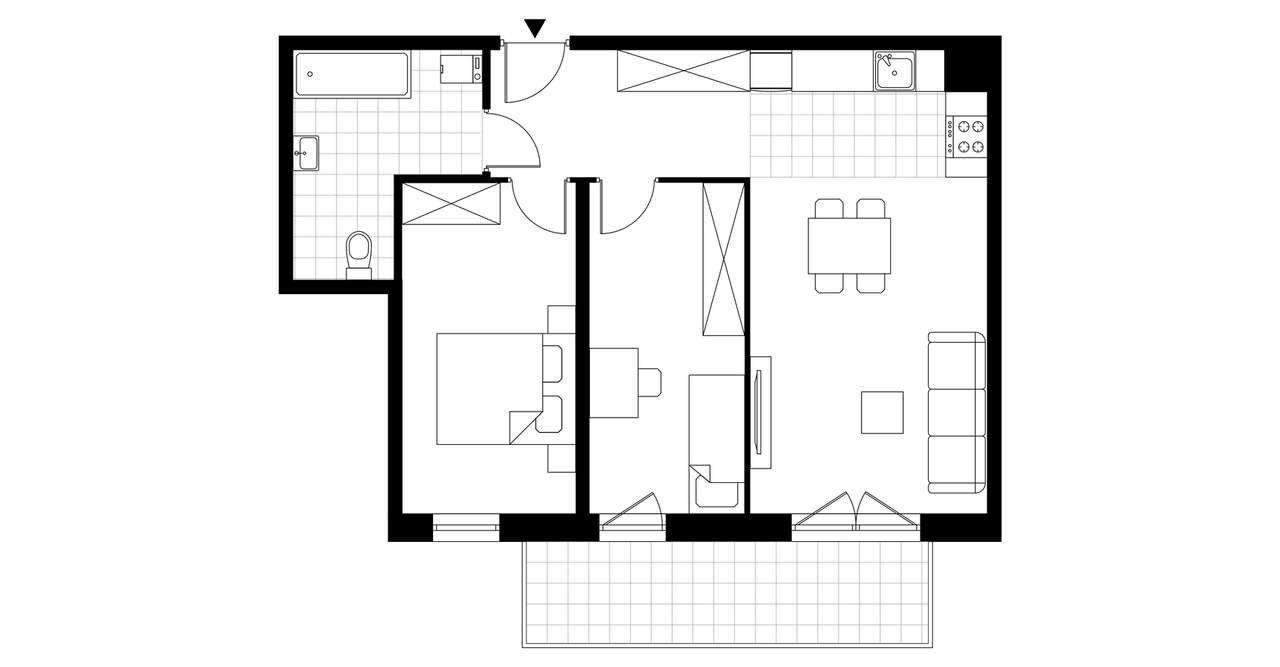 3-pok. mieszkanie 59m²+balkon | gotowe do odbioru - Pełny obrazek: 3/8