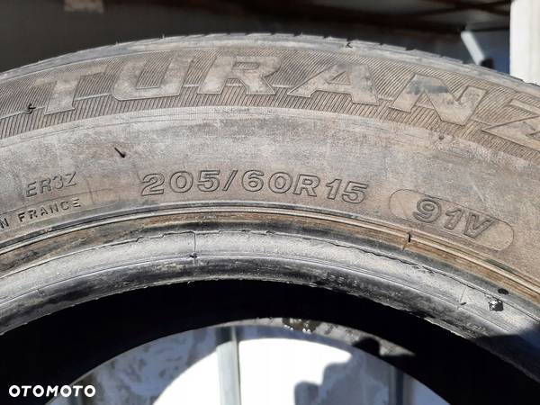 OPONY BRIDGESTONE TURANZA 205/60R15 91V DOT 2011 6MM BIEZNIK 2ZT LATO - 4