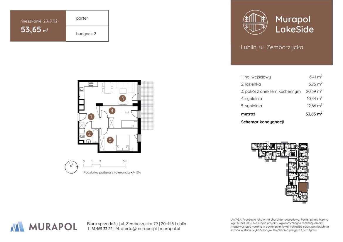 3-pokojowe mieszkanie 53m2 Bez Prowizji - Pełny obrazek: 2/6