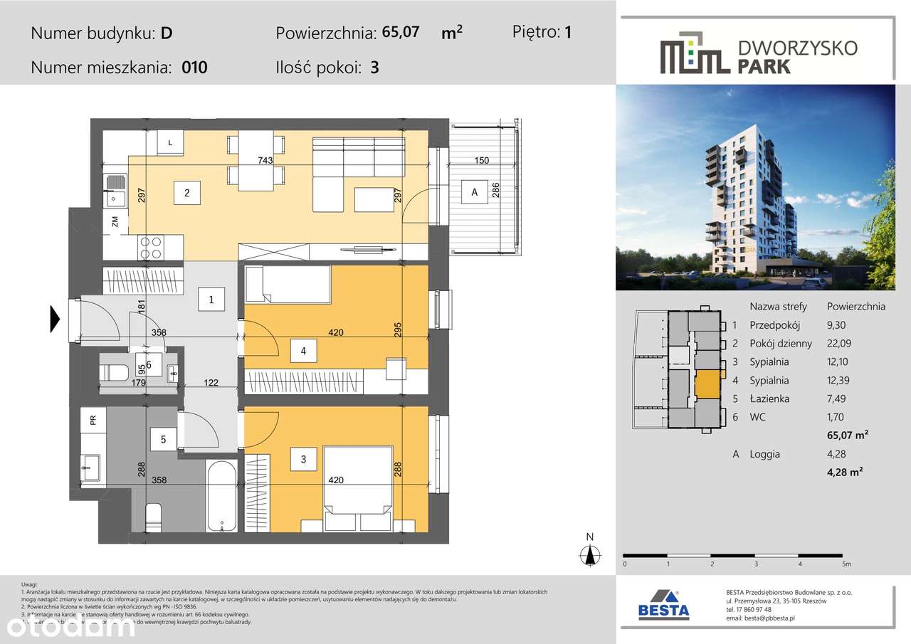 Dworzysko Park | nowe mieszkanie D_010 - Pełny obrazek: 2/7