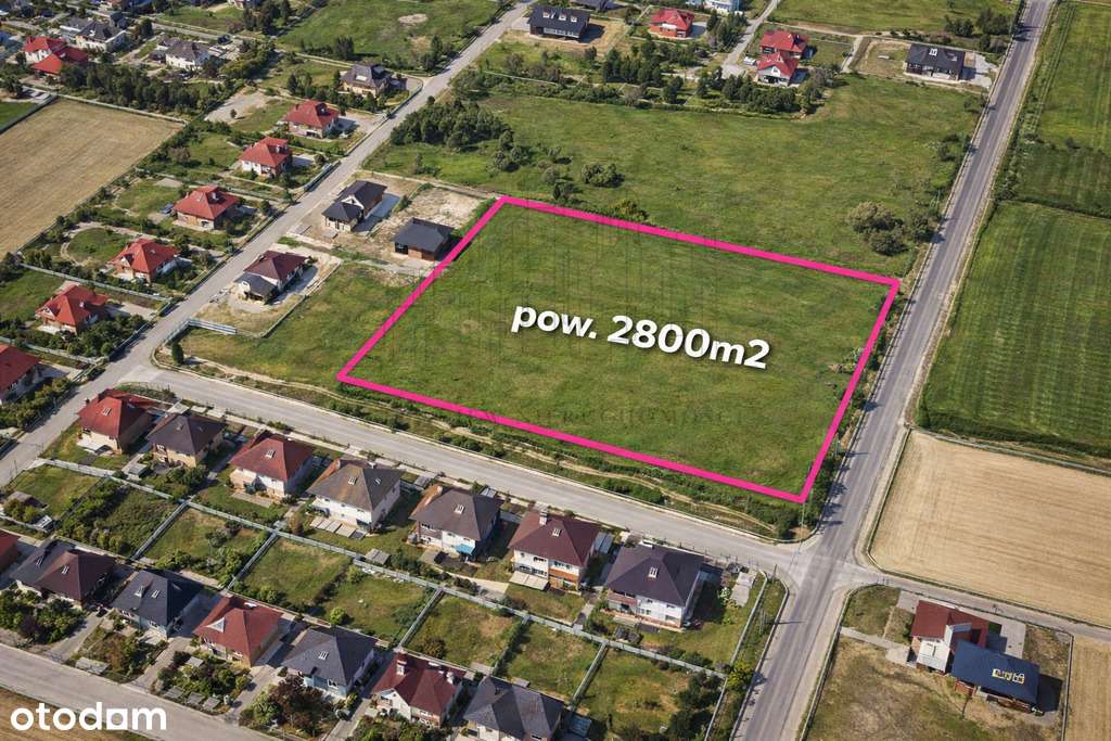 Działka 2800 m² – WZ pod Domy lub Bliźniaki-0