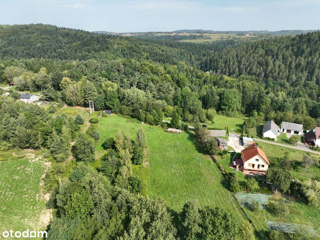Widokowa działka z pozwoleniem na budowę, gm. Zakliczyn-3
