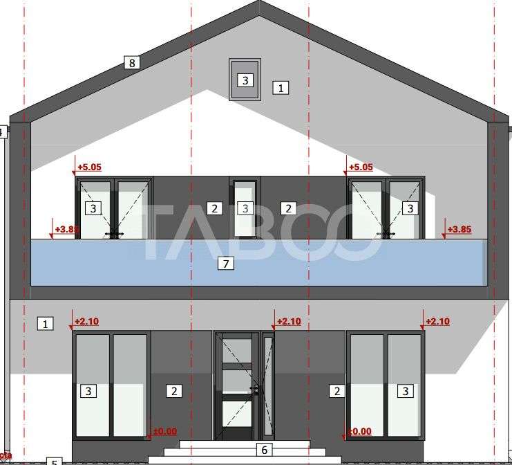 Casa 4 camere si 3 bai de vanzare 117mp teren 254mp Turnisor Sibiu - Imagine principală: 2/11