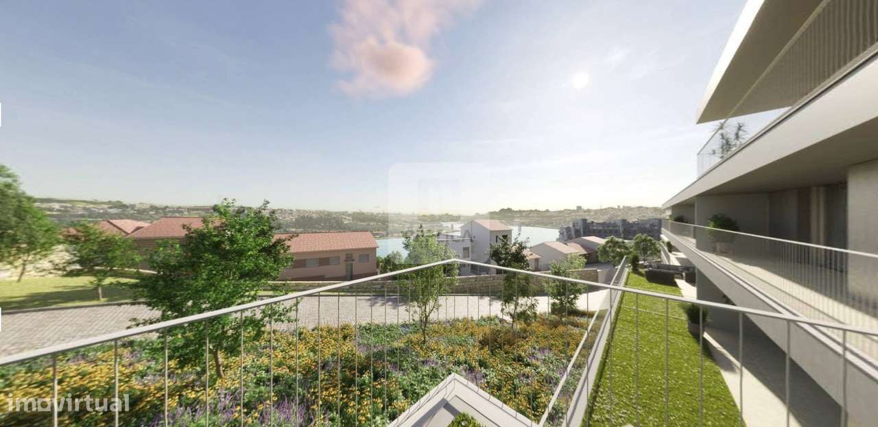 T3 com varanda e jardim privativo, vistas para o Porto e Rio Douro - Grande imagem: 5/22