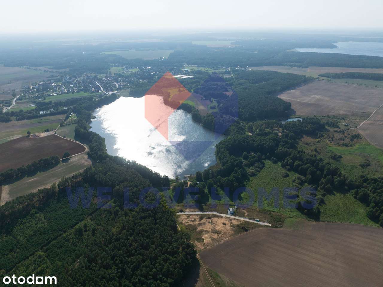 Działki rekreacyjne nad jeziorem Ołobockim.-4