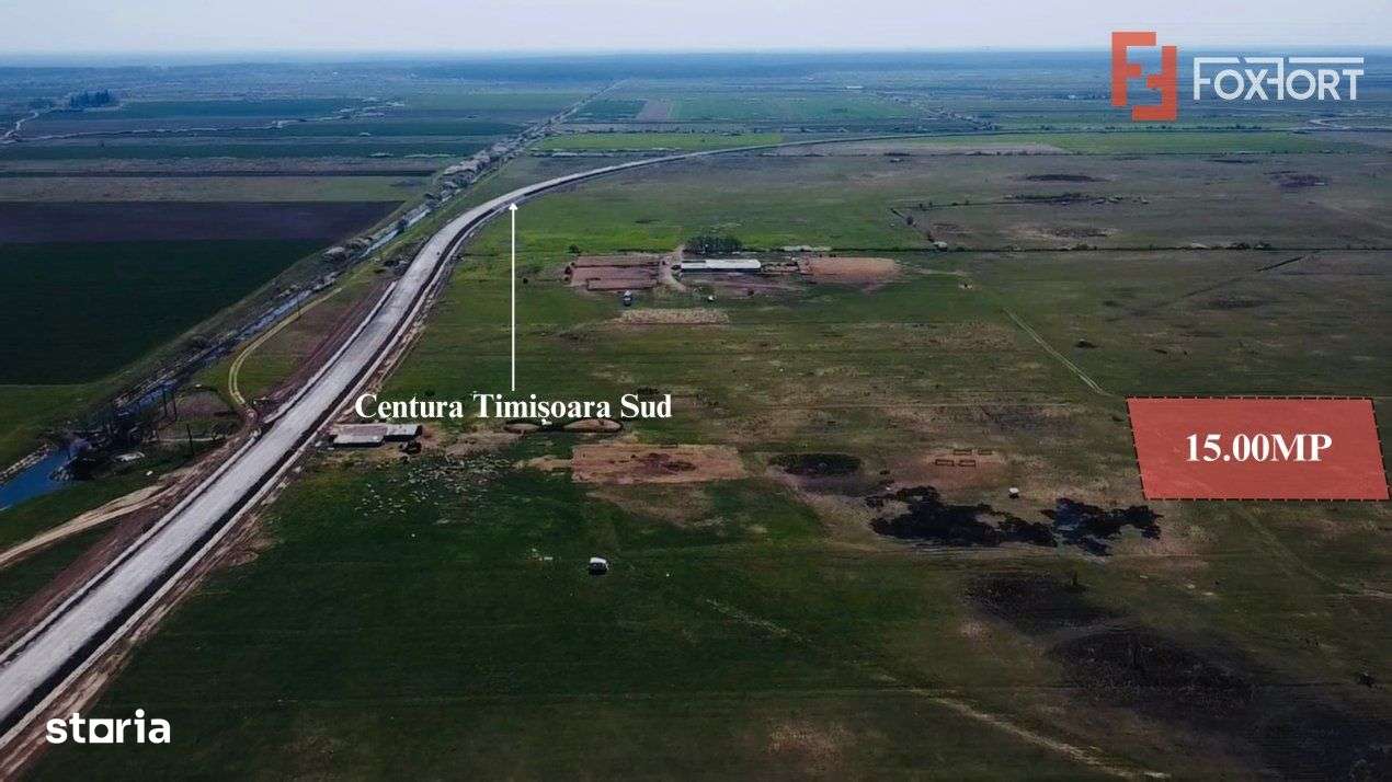 COMISION 0% Teren Extravilan Giroc, 15.000 mp, Front Stradal 47ml - Imagine principală: 3/4