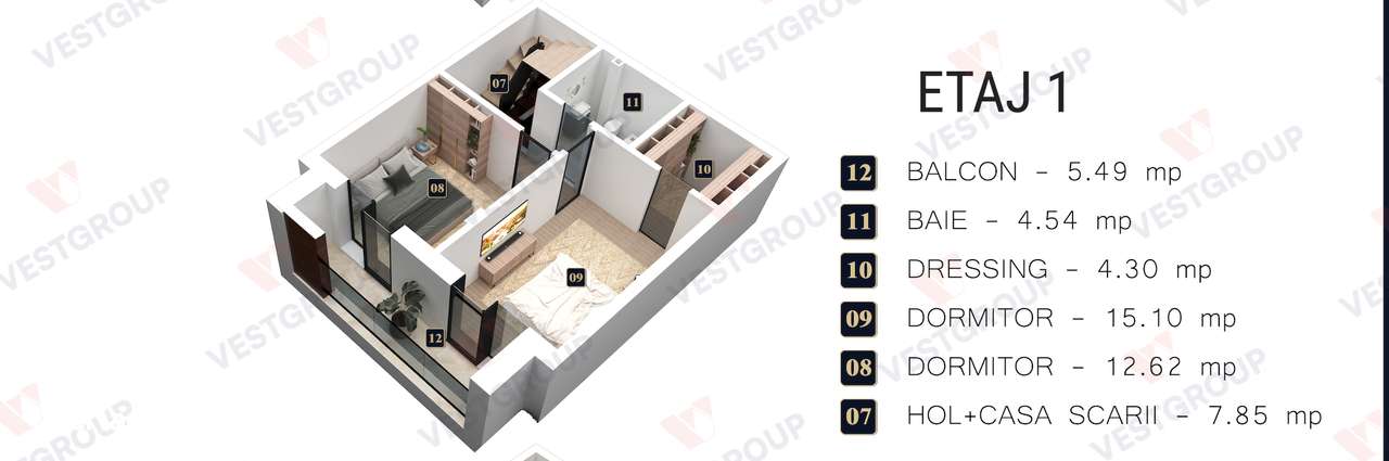 Vile mediteraneene cu curte proprie Str. Rezervelor Chiajna Vest Group-6