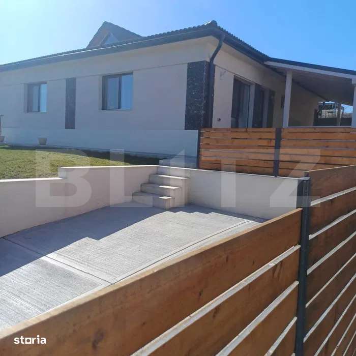 Casa individuala pe un singur nivel, 120 mp, teren 500 mp, Corusu-Baci