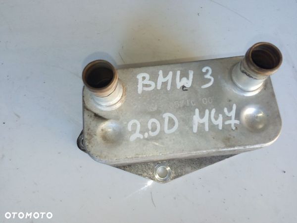 BMW E46 2,0D M47 chłodnica oleju obudowa filtra - 1
