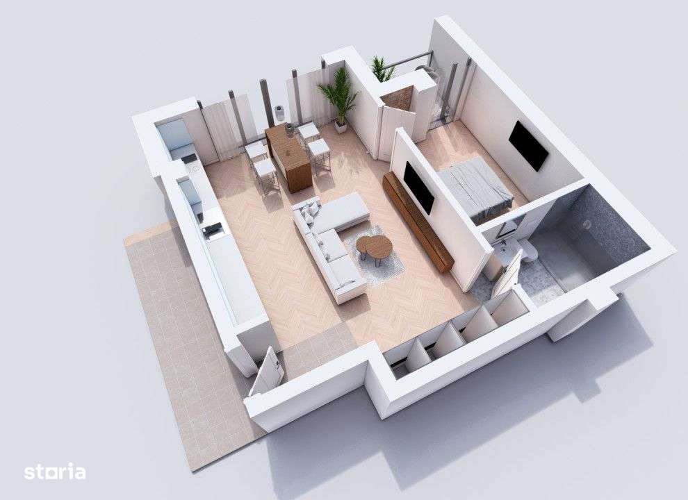 Apartament  2 camere Visani , 51 metri, etaj 1 Cod:160088 - Imagine principală: 2/5