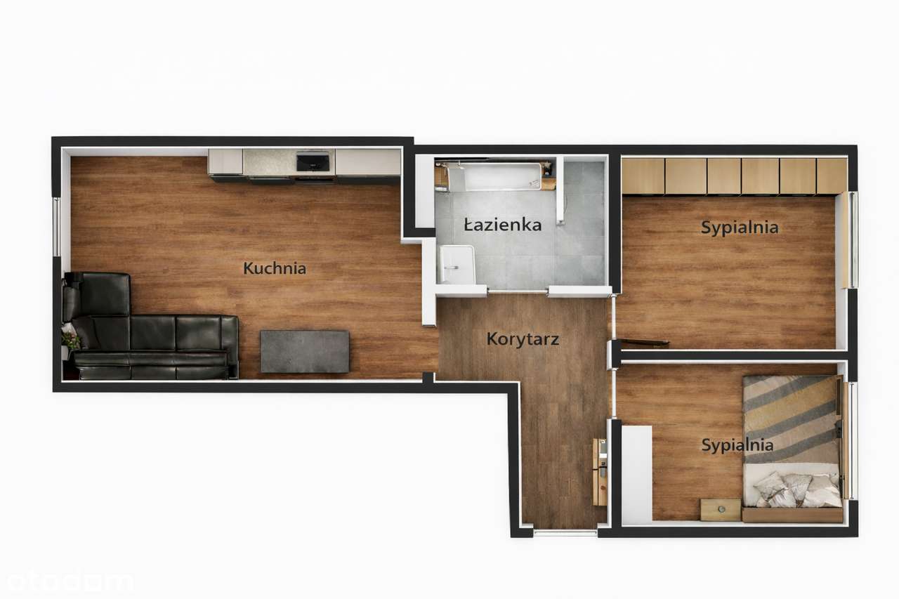 Jasne  3 pokoje | 54,72 m² | Balkon | Garaż | Ząbki – ul. Kopernika-12