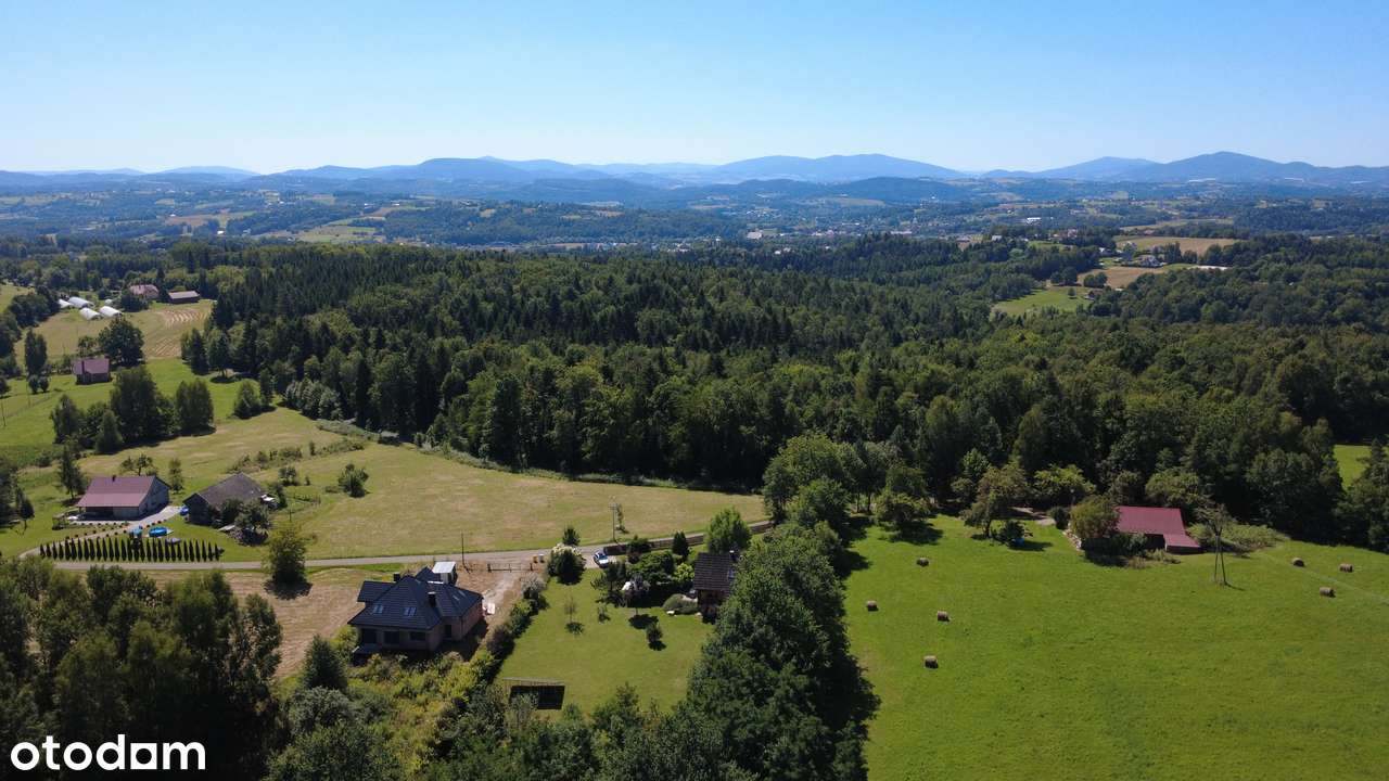 Dom z bali | Piękna działka 30a | Wola Wieruszycka gm. Łapanów-7