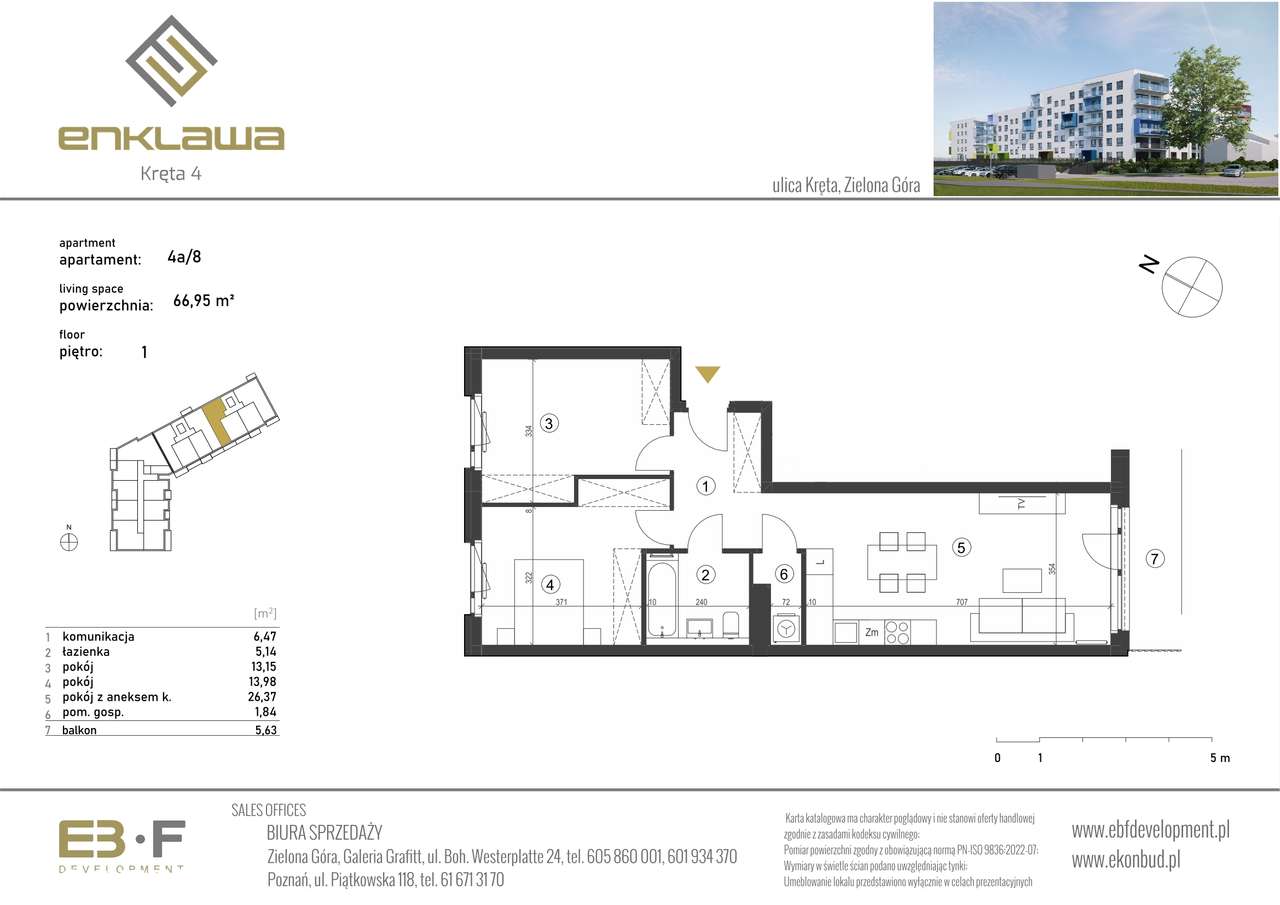Enklawa | mieszkanie 3-pok. | A_8 - Pełny obrazek: 2/6