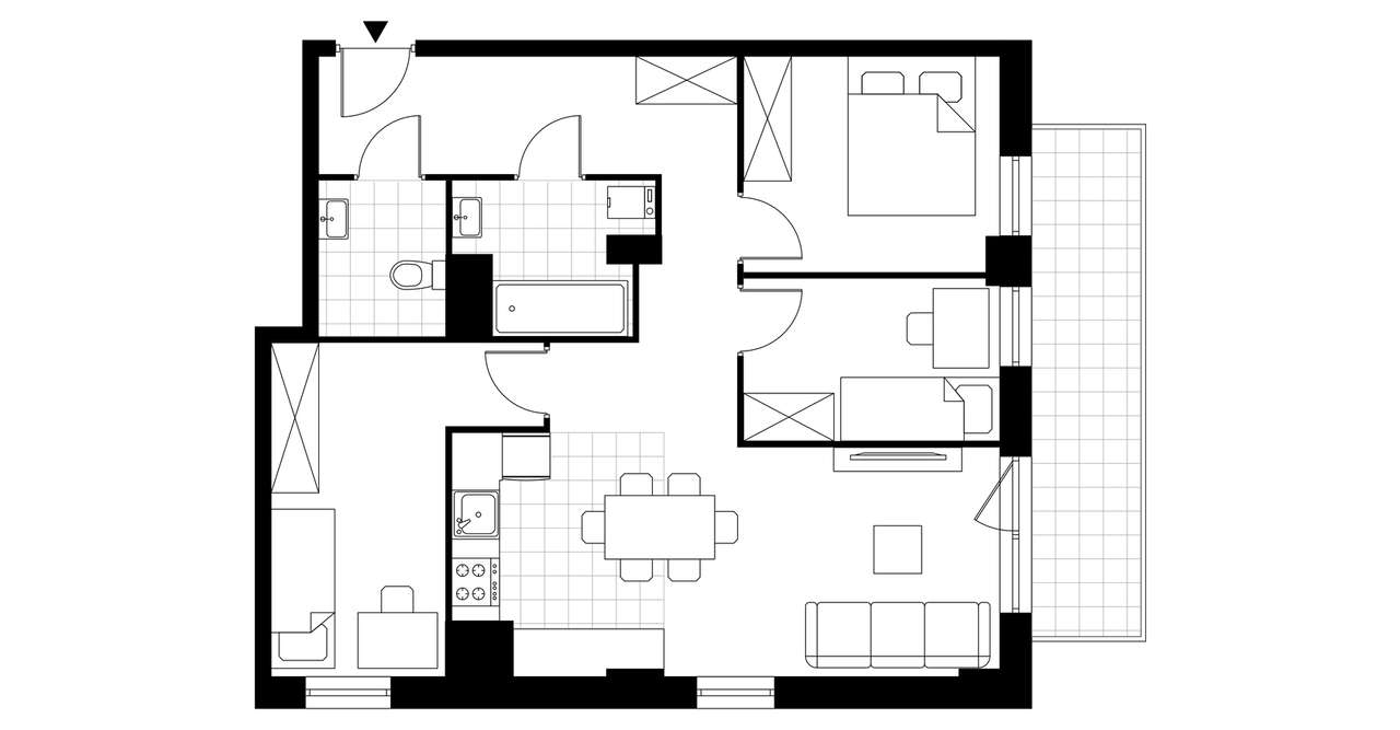 4-pokojowe mieszkanie 66m2 Bez Pośredników - Pełny obrazek: 3/8