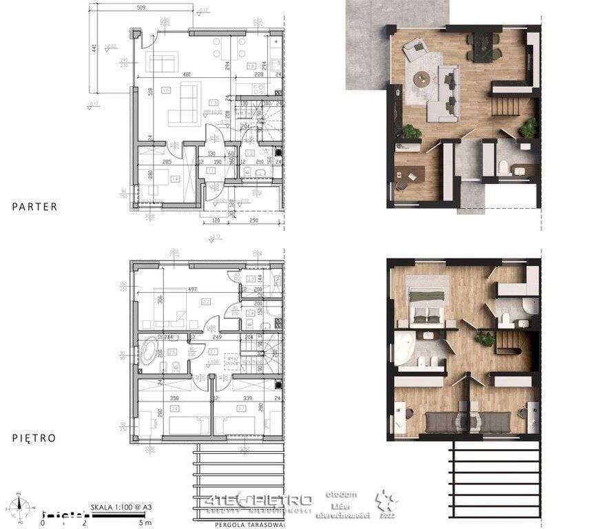 Skowronkowa, bliźniak, 99,76m2, działka 252m2 - Pełny obrazek: 4/4