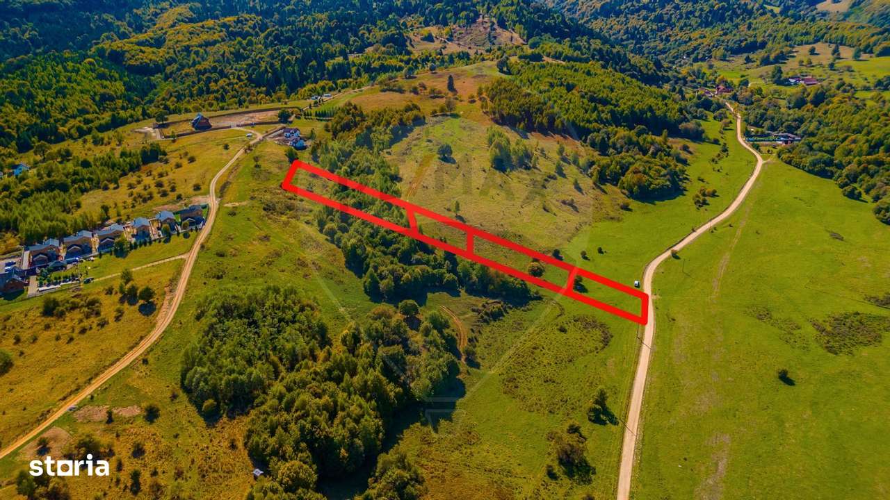 Teren Rasnov -Glajerie, Poiana Velicanului, 1447mp, la str principala - Imagine principală: 5/9