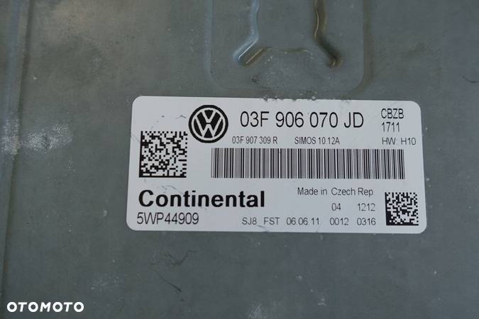 VW BEETLE 5C 1.2 TSI KOMPUTER SILNIKA STEROWNIK - 2