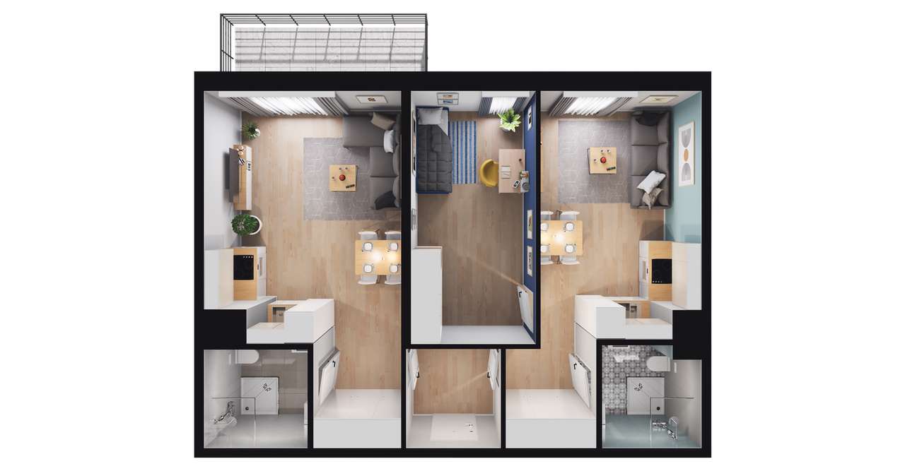 Medyków 32 | mieszkanie 3-pok. | 72 - Pełny obrazek: 3/8